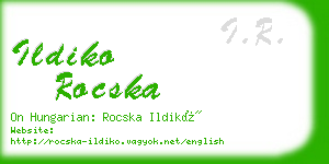 ildiko rocska business card